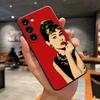 Чехол для телефона Audrey Hepburn Breakfast At для Samsung A56 A36 A26 A16 A15 A25 A35 A55 A14 A34 A24 A54 Черный Мягкий