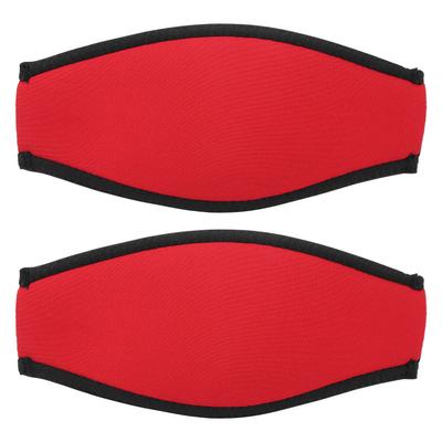 2 шт. Дайвинг Слэп Зеркало Ремешок Чехол Подводное Плавание Сноркелинг Трубка Чехол Защита ВолосКрасный