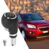 Car Interior Upgrade 6-Speed Shift Knob Smooth Gear Shifting Customizable Finish Easy Install Shift Lever Knob Color: Black