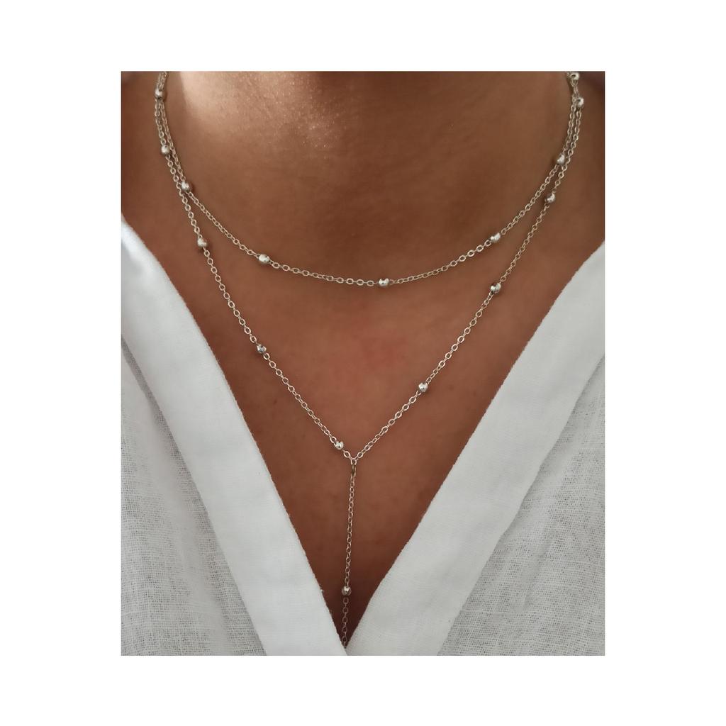 Ожерелье с подвеской, серебро