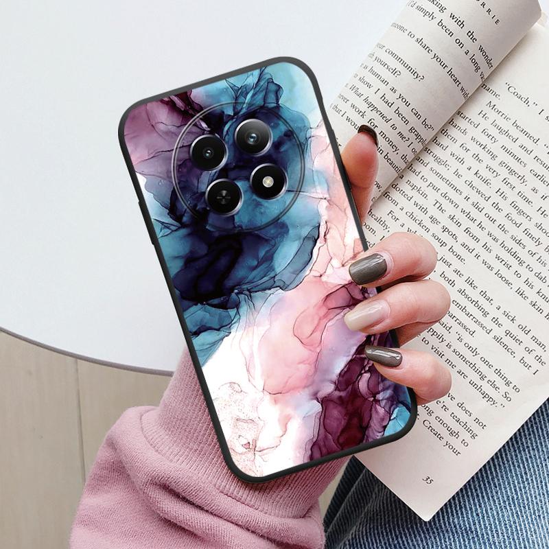 Роскошный Чехол Для Redmi 14C 4G 14R 5G A4 Note 14 Pro 5G Poco C75 Fundas Мраморный Узор Мягкий ТПУ Защитная Крышка Ударопрочный