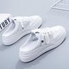 2025 New Spring Half-drag Little White Shoes Women's Shoes Wear Lazy Ins Trendy Sandals Bag Head Fashion Slippers