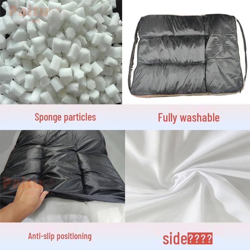 Большой лежак для собак «Четыре сезона» - Съемный, моющийся коврик для питомца с наполнителем из измельченного поролона