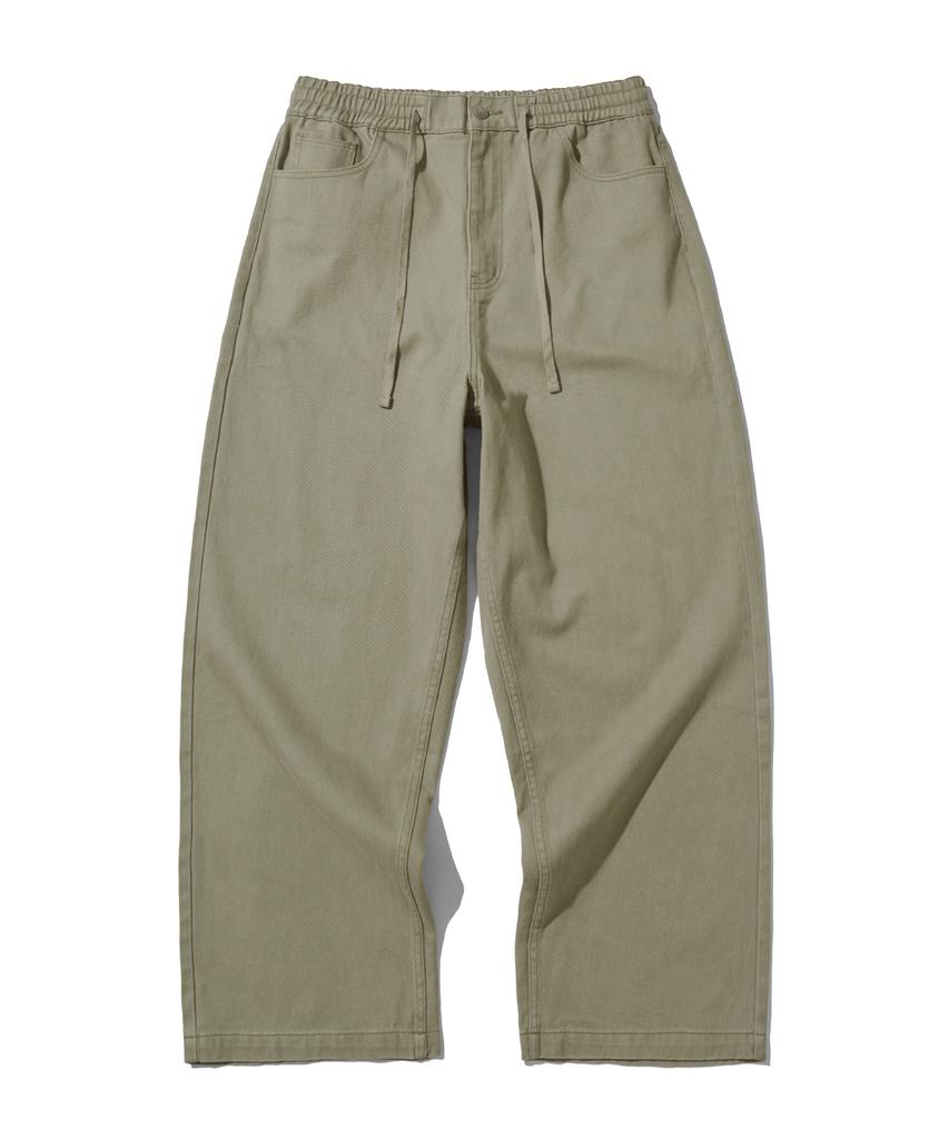 FILLUMINATE Twill Cotton Elastic Waist Pants - 3 Colors