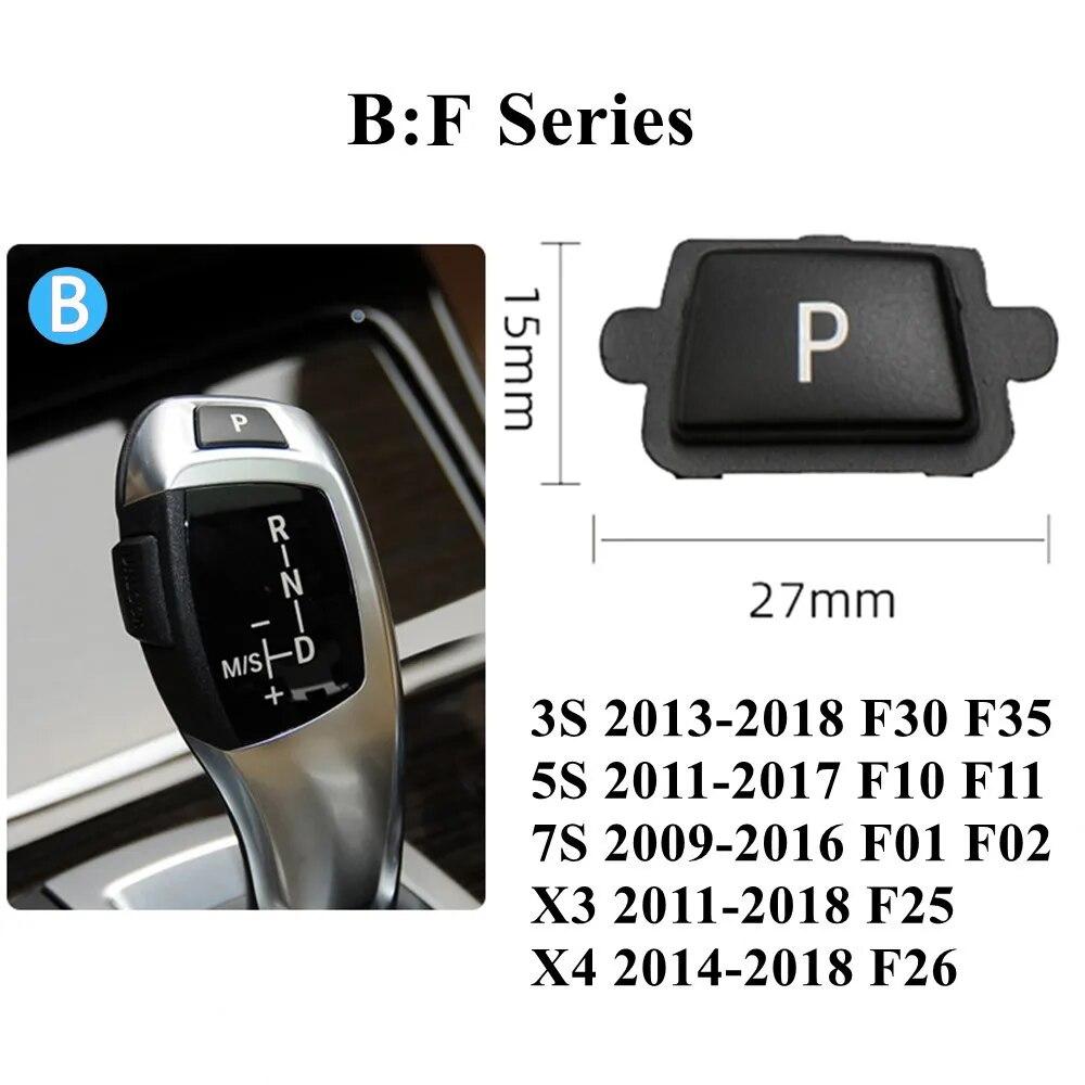 Автомобильный рычаг переключения передач, переключатель автоматической парковки, крышка с буквой P, кнопка для BMW 3 5 7 X3 X4 X5 X6 серии E90 F30 F10 F01 F25 F15