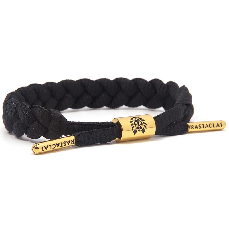 Rastaclat Маленький Лев Маленький Лев Базовая Серия Черное Золото Плетеный Классический Мини Смешанные Материалы Браслет Единый Стиль для Пары RCDW126