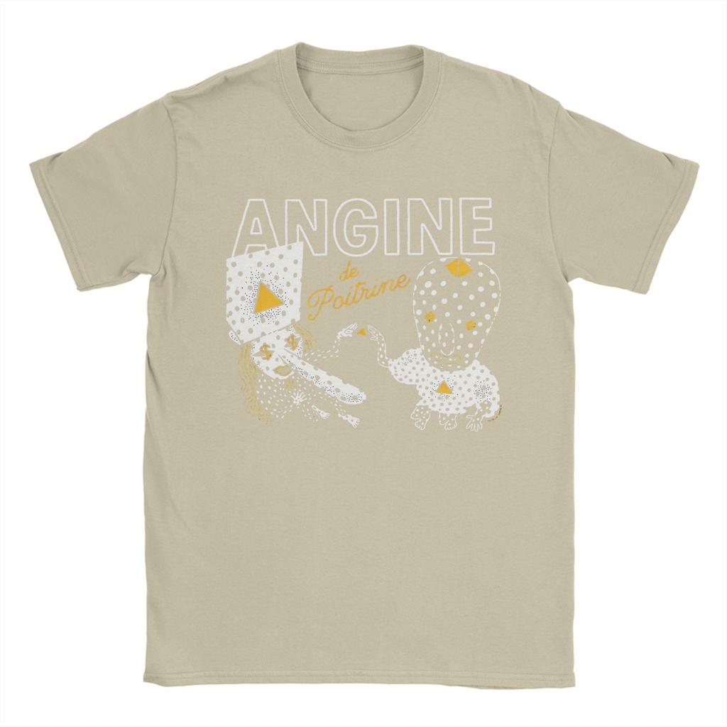 Angine de Poitrine T Shirts Unisex Cotton Vintage TShirt Round Neck Tees Short Sleeve Clothing Plus Size