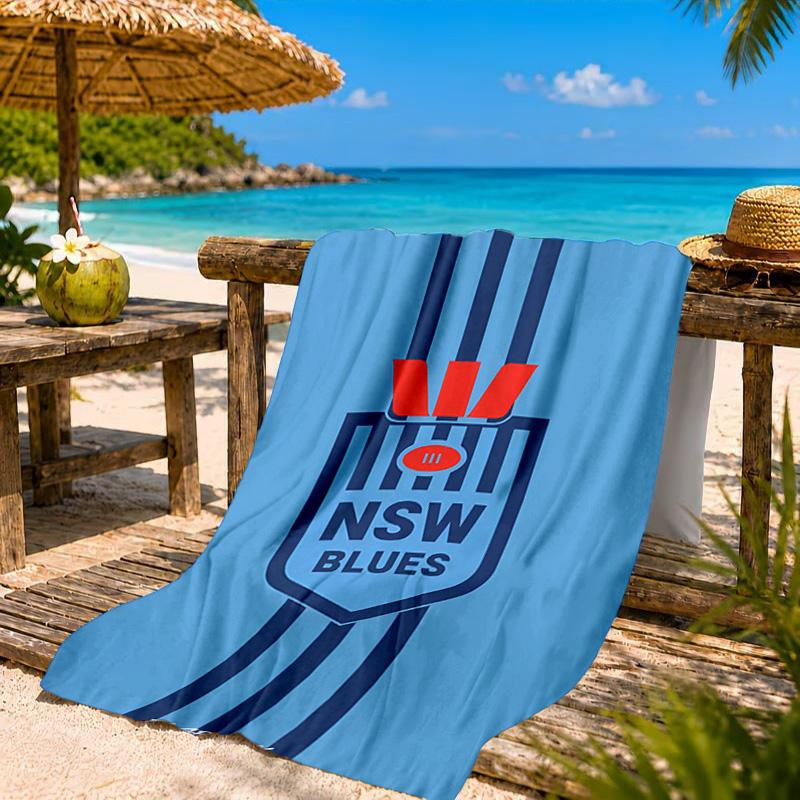 Nk Osijek Crest Design Beach Towel, Quick-drying, Easy to Care for, Suitable for Both Fitness and Beach Vacations,Sports Essential