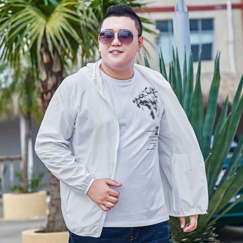 Мужская дышащая куртка с защитой от солнца 2023 года, размер Plus XXL (до 300 фунтов), Летний тренд