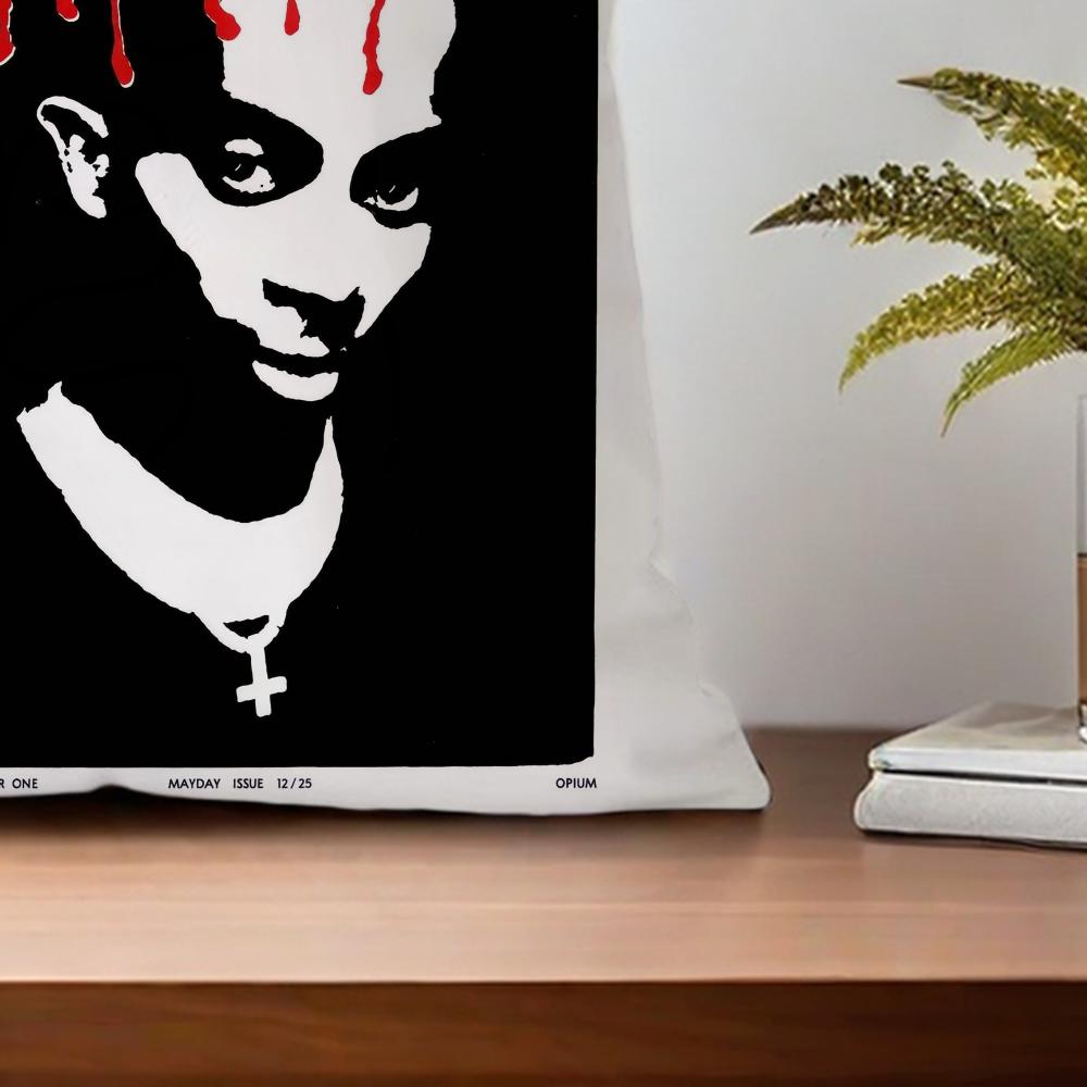 Рэпер Playboi Carti Музыка Whole Lotta Red Для Спальни Машины Кофейни Комнаты Мягкий и Гостиной Дивана Декоративная Наволочка Ca