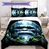 Bigfoot 3pcs Bedding Set Duvet Cover Closure Includes 1 Duvet Cover & 2 Pillowcases for All Seasons Bedroom Home Dorm Decor