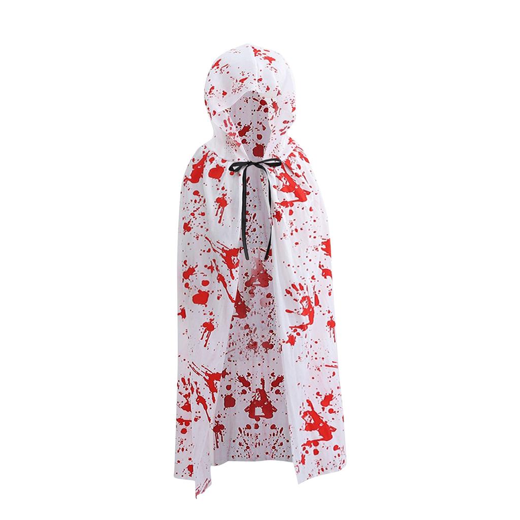 Детский и взрослый плащ для Хэллоуин-вечеринки, костюм для ролевой игры ужасной ведьмы, плащ смерти, унисекс.