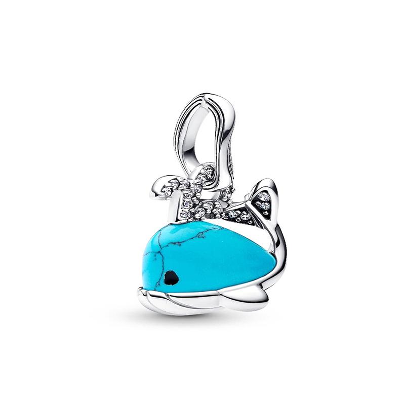 Оригинальный Шарм Морское Животное Подвеска из Циркона Бусины Подходит для Браслетов Ожерелье Шармы Медь Женский Роскошный DIY Изготовление Ювелирных Изделий