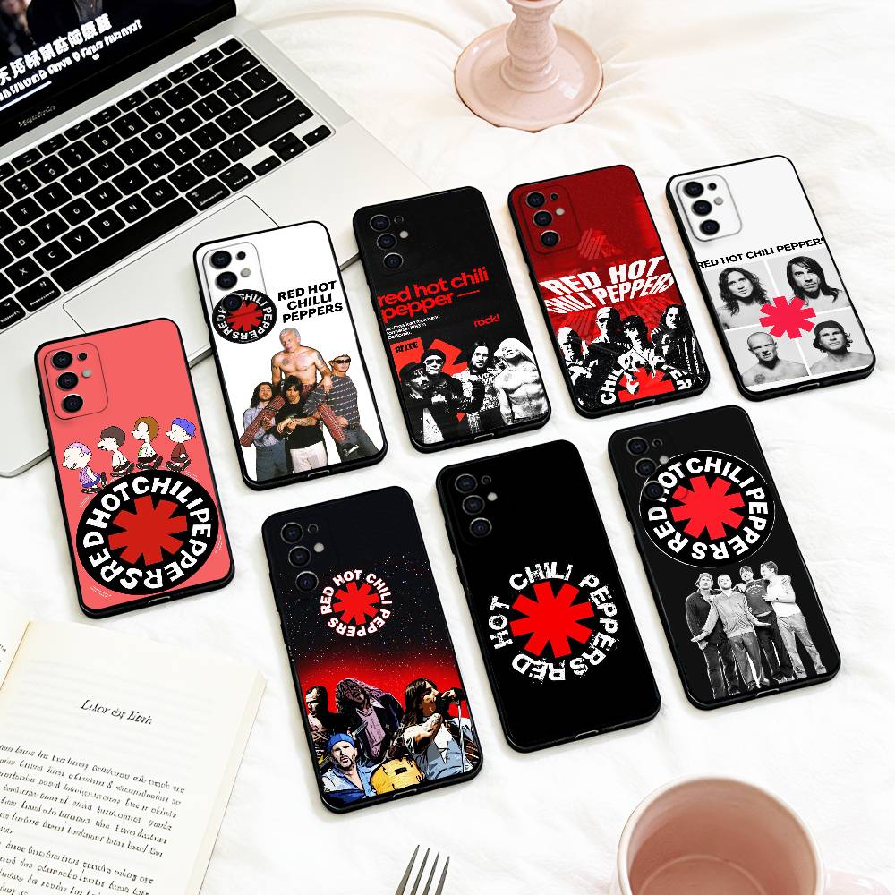 Funk Rock Red Hot Chili Peppers Phone Case For Samsung S 25,24,23,22,30,21,10,9,Ultra,Plus,Lite,FE,4,5 G Soft Black Case