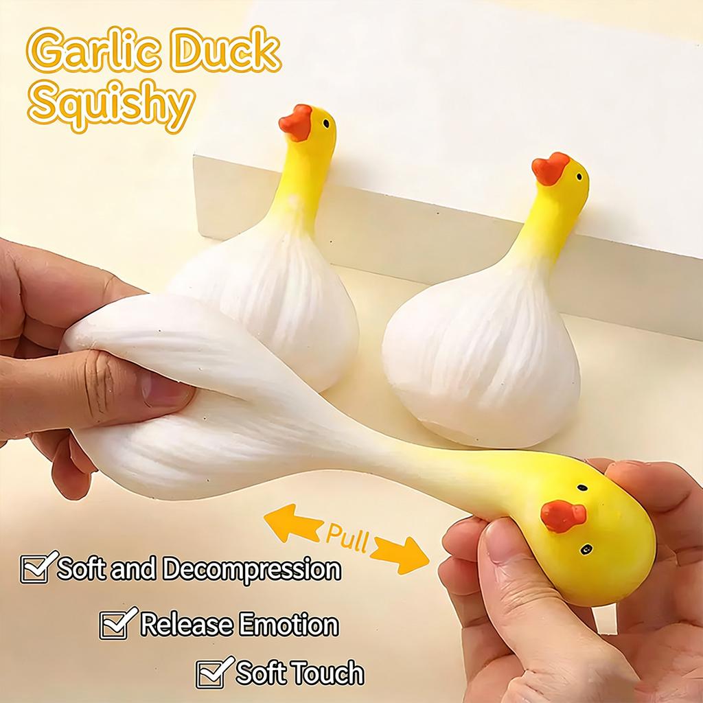Buddha Style Garlic Duck Squishy Toy Soft Stress Relief Fidget Toy Emotion Release Decompression Toy
