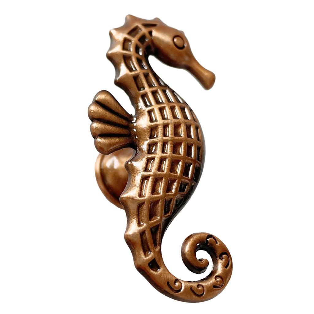 Seahorse Furniture Handle Animal Cabinet Handles Zinc Alloy Drawer Knobs Wardrobe Kitchen Cupboard Door Pulls Hardware