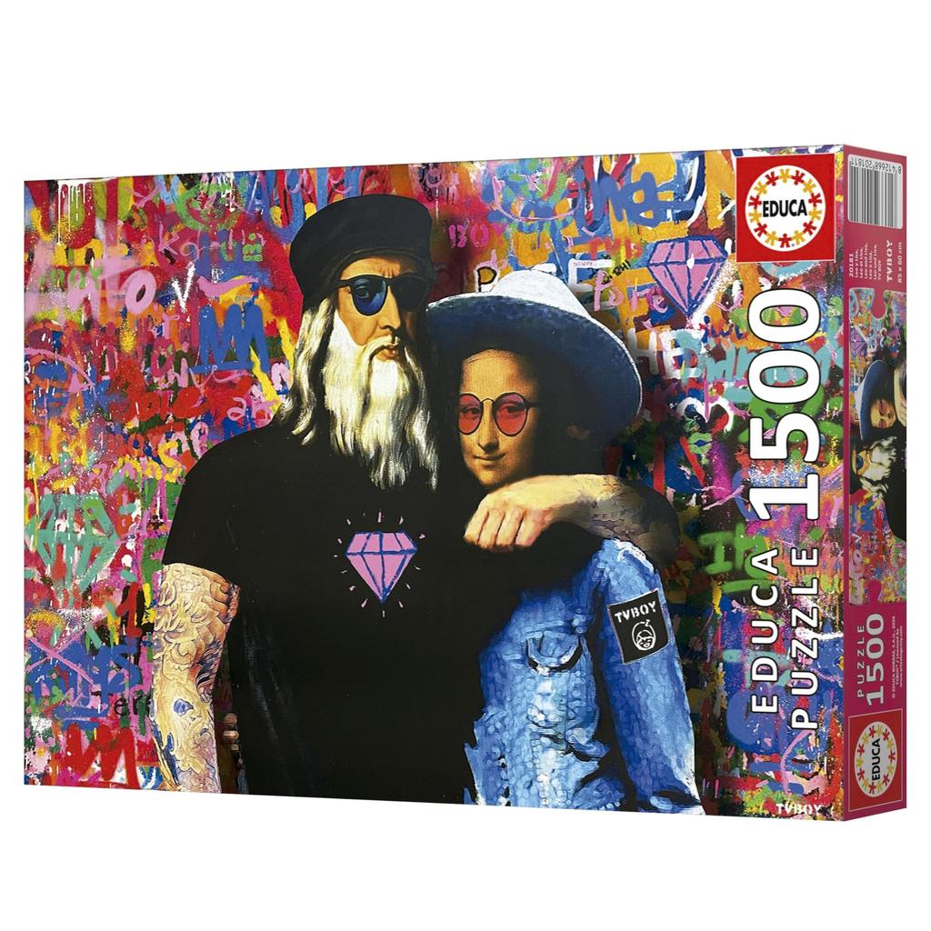 Пазл - EDUCA - Лео и Лиза - 1500 деталей - 60 x 85 см - Мультфильмы и комиксы