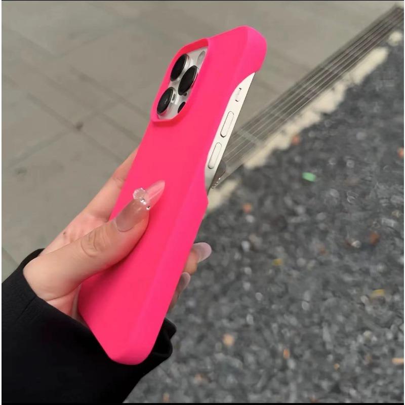Simple Solid Color Without Borders for IPhone16promax Mobile Phone Case Liquid Silicone Apple 15 Anti Fall Soft Case