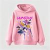 KPop Demon Hunter Cartoon Girls Boy Hooded Sweatshirt Warm Children's Korean Wave Fashion Tops Casual Girls Clothing
