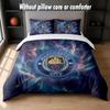 Manchester City Design Bed Bedding Set 1 Duvet Cover + 2 Pillowcases Soft Breathable Household Bed Linens
