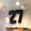 40 Inch Black Figure Foil Number Balloon Anniversary Birthday Party Decoration Adult Bridal Shower Digital Ballon Kids Globo