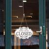 OPEN/CLOSED Sign Wooden Double-sided Shop Window Sign Hanging Open Closed Sign