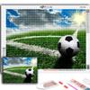 Алмазная картина футбол спортивная вышивка крестиком горный хрусталь домашний декор