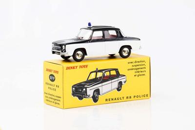 DINKY TOYS 1/43 Renault 8 Полицейская машина Переиздание Миниатюрная машина