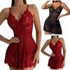 Women's Simulated Silk Suspenders Erotic Lingerie Sexy Lace Home Wear Lingerie Nightgown