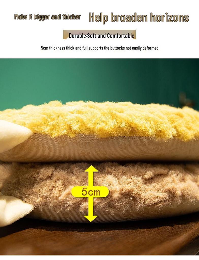 Memory Foam Seat Cushion for Long Sitting - Plush, Soft, and Washable