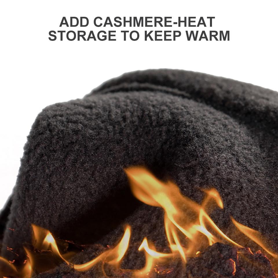 Loogdeel Windproof Touch Screen Bicycle Gloves Ski Hiking Motorcycle Bike Gloves Winter Thermal Full Finger Cycling Gloves