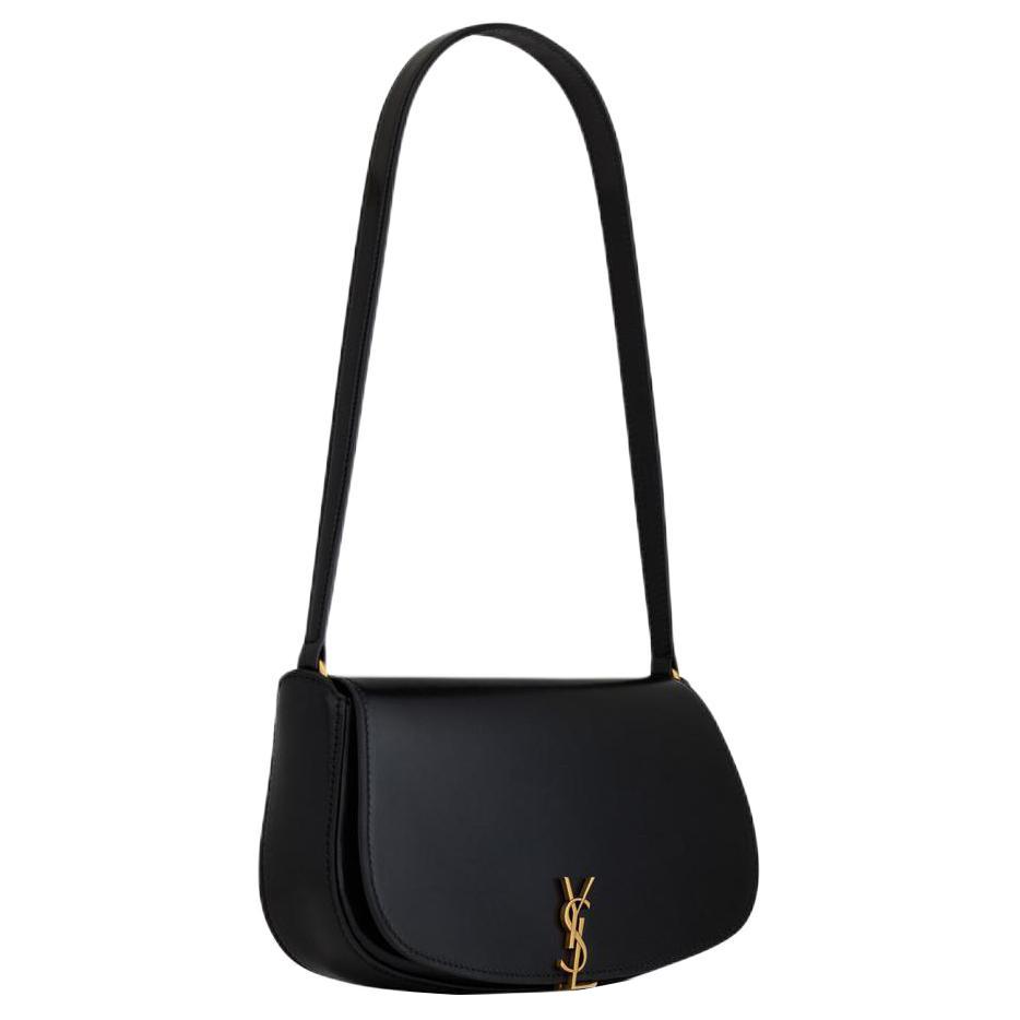 Saint Laurent Мини-сумка через плечо Voltaire Noir Женские сумки через плечо Черный 779642-0SX0W-1000