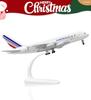 QIYUMOKE A380 Франция 1/300 Металлическая литая модель самолета - A380 Sky Jumbo Модель самолета A380 со стойкой (Длина 7,5 дюйма) для подарка любителю авиации или Di