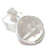 Natural White Topaz Gemstone Handmade 925 Sterling Silver Pendant 1.65" E8d42