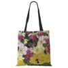 Cute Cat Flower Painting Print Womens Designer Tote Bags Women Handbag Large Shopping Bag Foldable For Groceries CLE