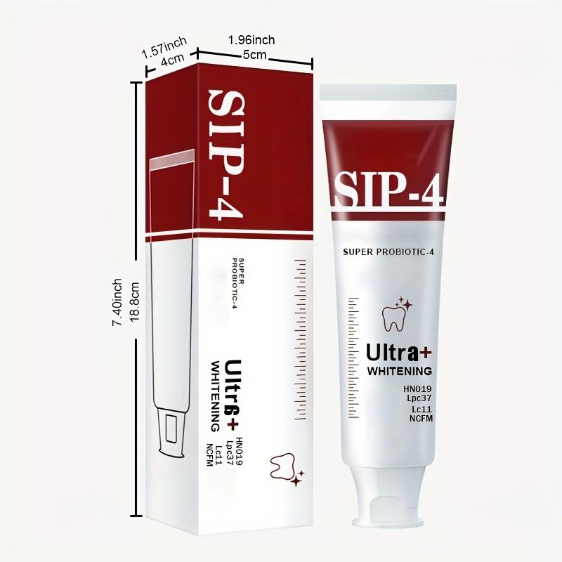 Усовершенствованная отбеливающая зубная паста с пробиотиками — освежение дыхания, уход за деснами и удаление пятен, не раздражает, улучшает здоровье полости рта