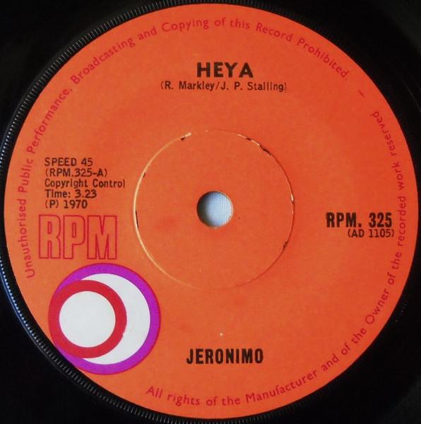 7-дюймовая пластинка JERONIMO (2) - Привет, RPM325 RPM 1970 Не Япония Рок Б/У
