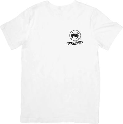 Логотип The Prodigy Музыка для мужчин и женщин Качественная хлопковая футболка Белая.