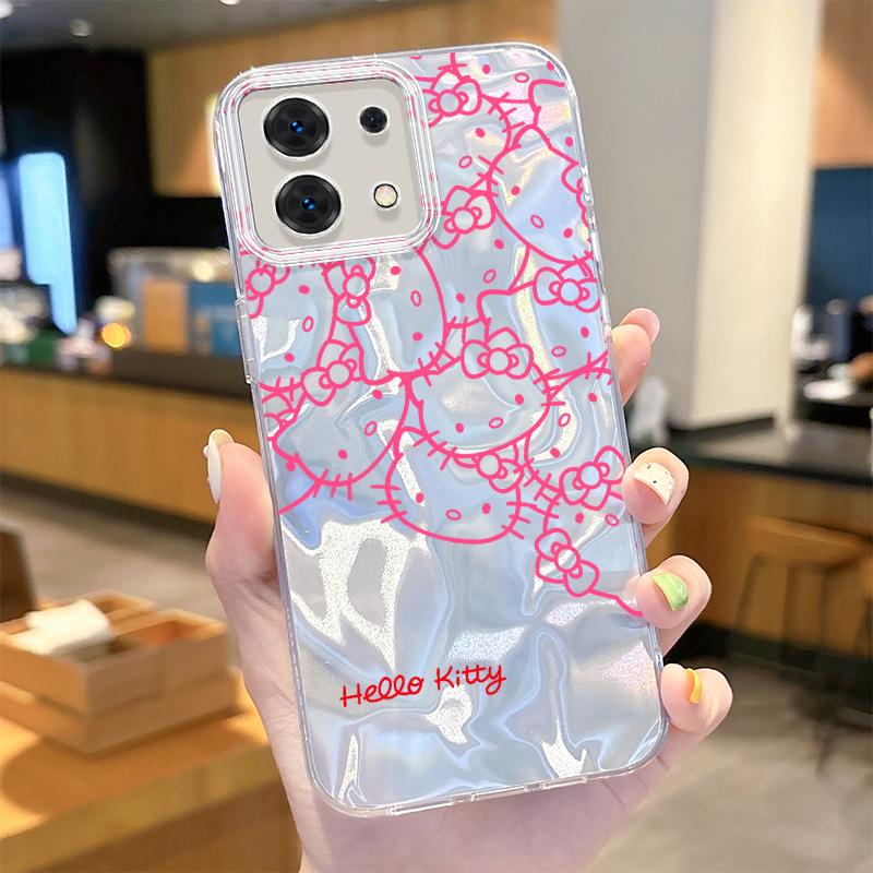 Чехол-картхолдер Sanrio Hello Kitty для Xiaomi Redmi Note 13 12 Pro Plus 12S 11S 5G 11 10 9 4G 13C 12C 10C 9C A3 A2 A1 Жесткий чехол