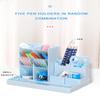 1PC Multi-functional Oblique Insert Pen Holder Student Desktop Combination Pen Bucket Storage Box for School Supplies