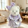 [Cloth  Only] Attractive Heart-shaped Dress Set for  30CM Plush Doll, Three-piece Fluorescent Heart-shaped Dress Set.