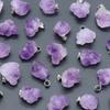 6Pcs, Raw Amethyst Pendant, Irregular Natural Crystal Jewelry for Women & Teens | Spiritual Healing, Anxiety Relief Gifts | Boho 2025 (Viral TikTok)