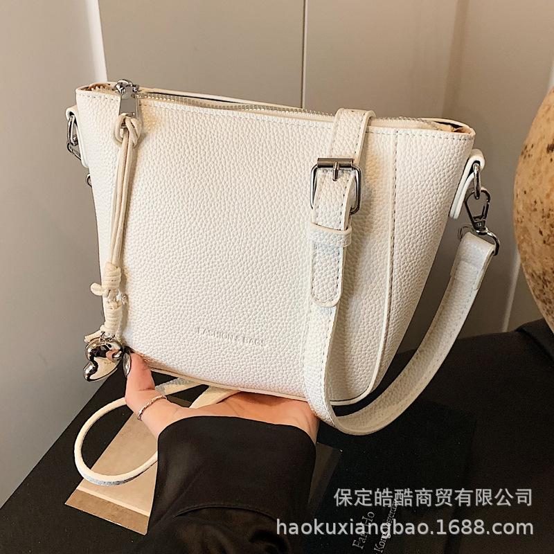 Premium mini commuter bucket bag women's 2025 spring and summer new small bag versatile fashion shoulder messenger bag