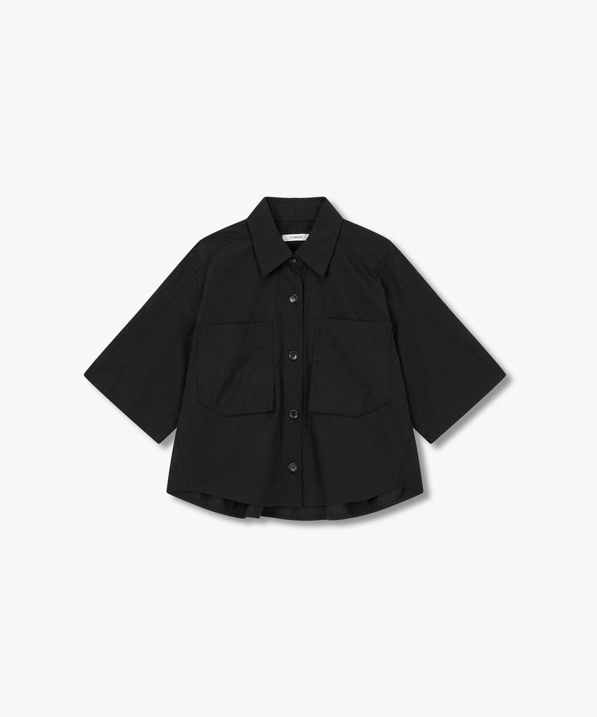 STUDIO TOMBOY Front-To-Pocket Shacket_Black 9176221986