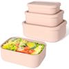 Silicone Bento Boxes Lunch Container, Leak-Proof Lunch Container, BPA-Free, Dishwasher Safe