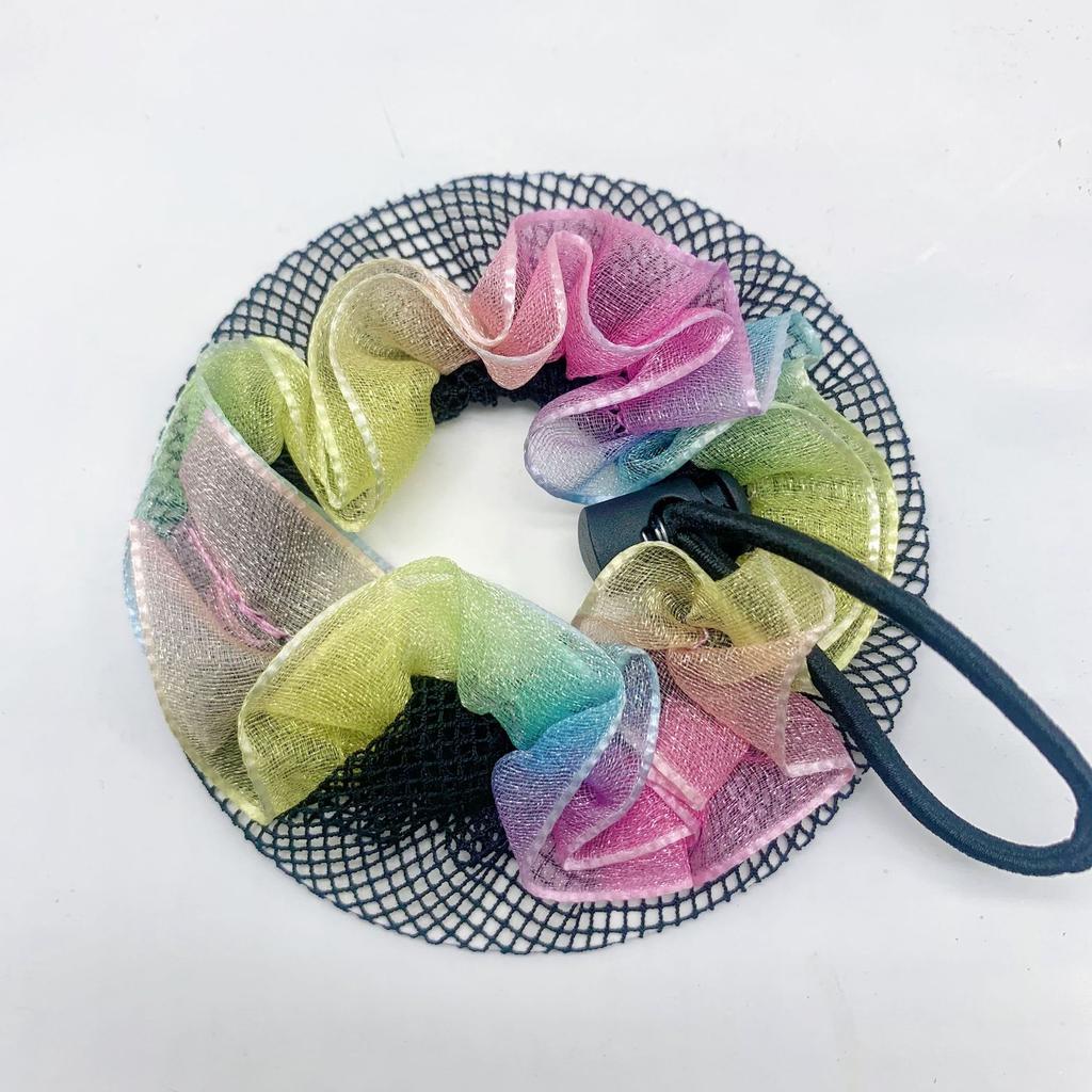 Невидимая сетка для волос, сетчатый карман, бесшовная повязка на голову для девочек, головные уборы для балета и танцев, пучок для волос, головной убор, аксессуары для волос, головной убор