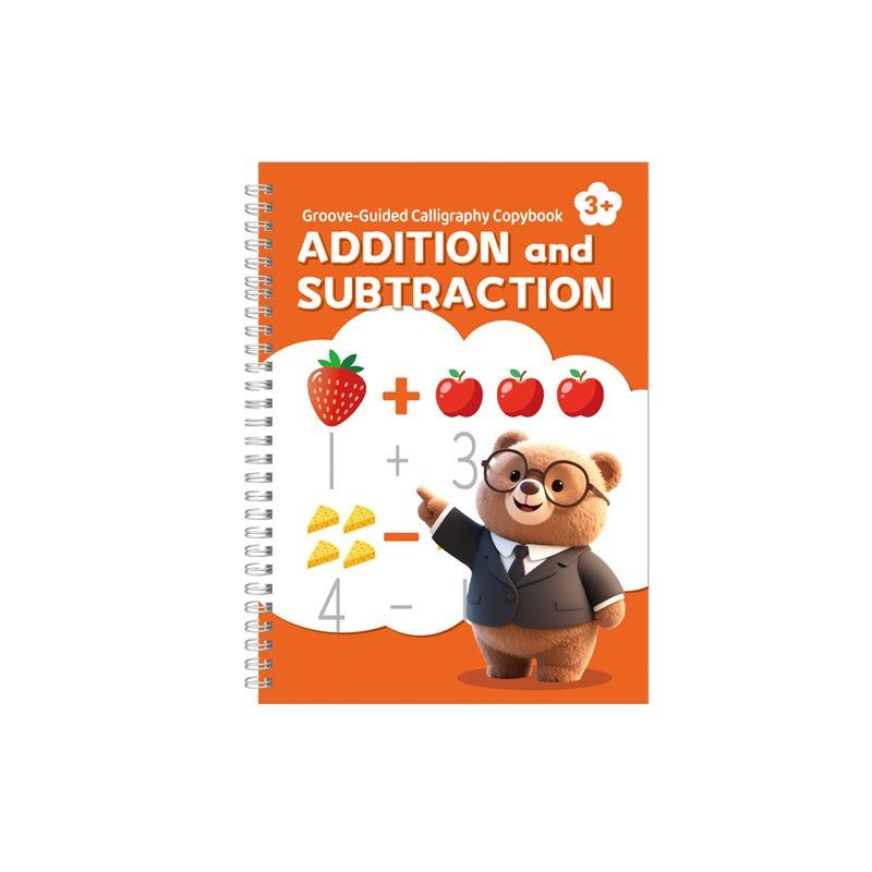 Children Groove Calligraphy Drawing Template Kids Enlightenment Pen Control Sketch Book