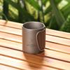 Captain Stag Outdoor Double Folding Hollow Made in Cup/Mug/Tumbler, Mug, 220ml, Handle, Construction, Lightweight, Titanium, Japan, Tsubame-Sanjo,