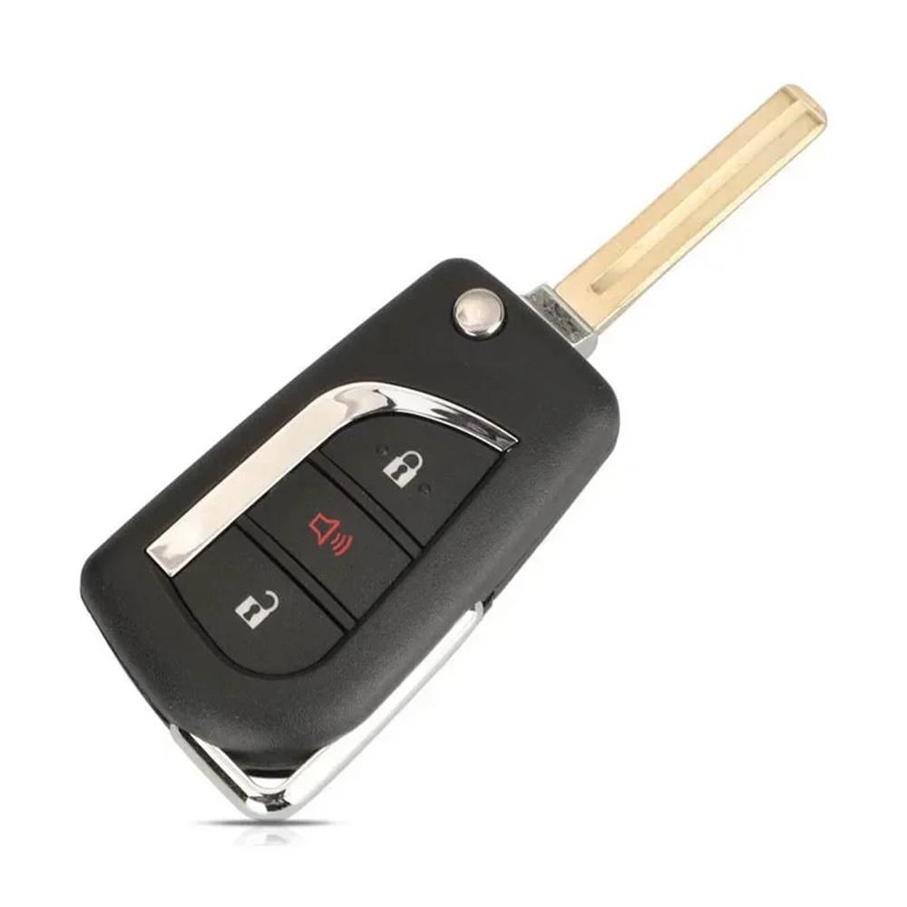 For 15-22 Toyota Hilux Vios RAV4 Yaris FCCID BA2TA 3 Button Key 433MHz H-8A Chip