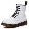Белые ботинки Dr. Martens женские парные короткие ботинки мужские и женские кожаные ботинки круглая голова тренд мотоциклетные ботинки